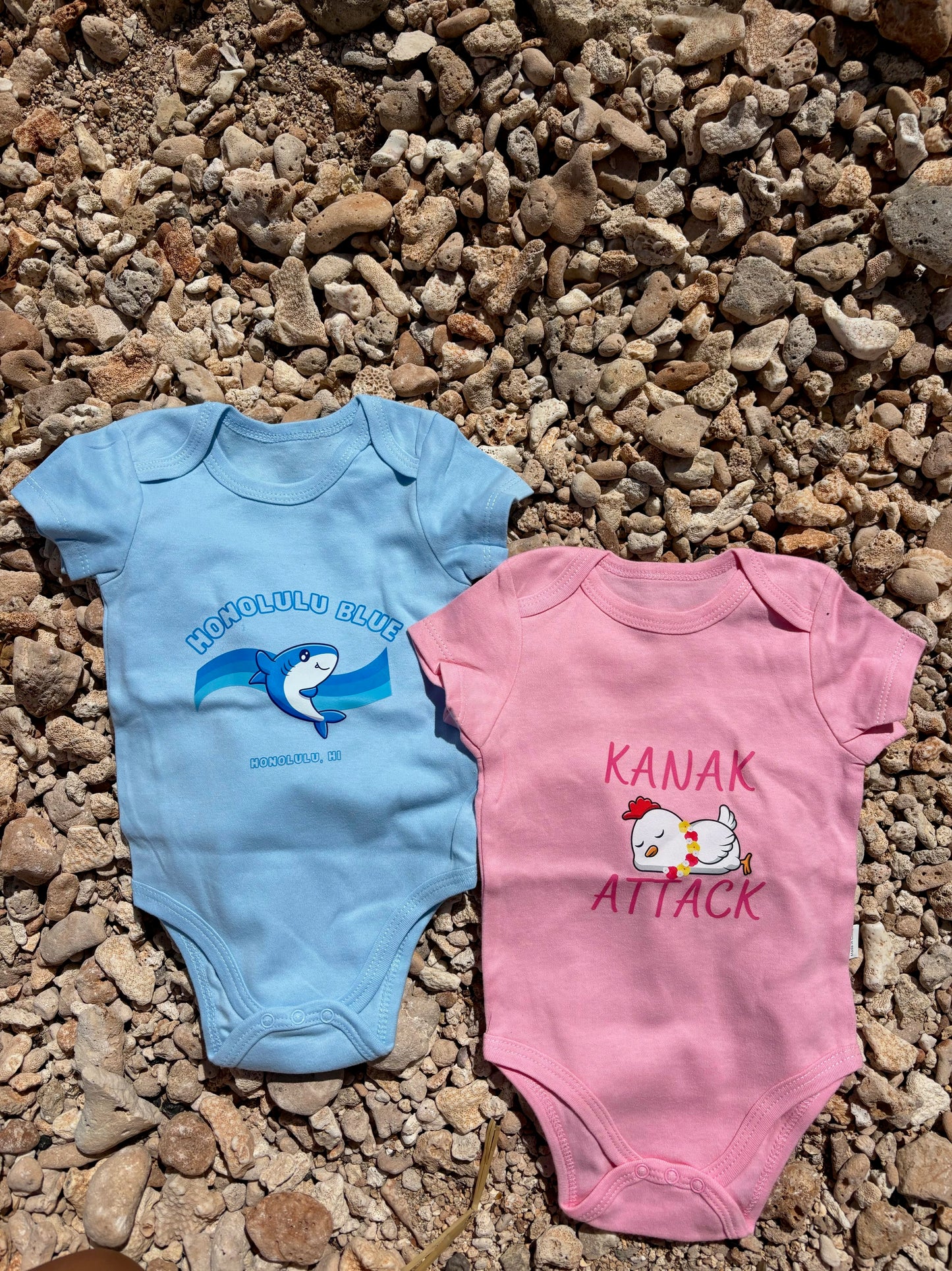 Honolulu Blue Baby Onesie